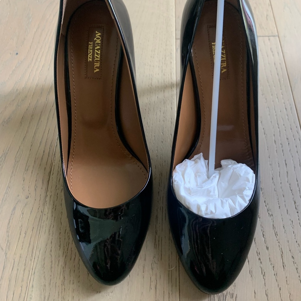 Aquazurra Essential Pump 85 patent Black size 39